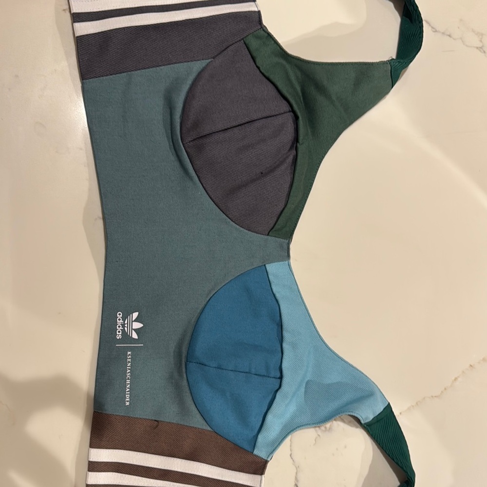 Adidas Multicolor Sports Bra with Stripes